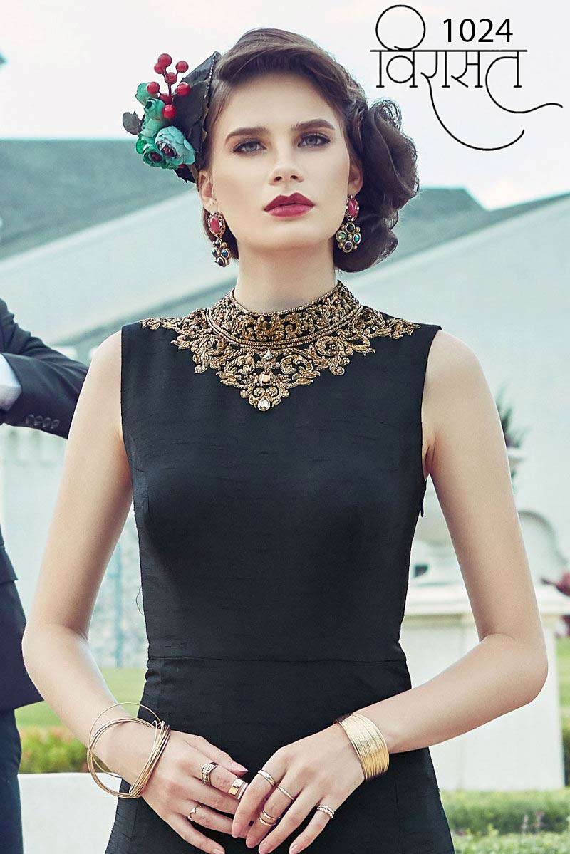 Virasat Vol-6 Nyal Fashion Bridal Silk Handwork Gown Virasat Vol-6 Nyal Fashion Bridal Silk Handwork Gown
